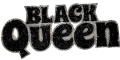 NEW, Blinged Out "Black Queen" Rhinestone Patch with Adhesive, Rhinestone Applique, Size 9"x4", Czech Rhinestone Patch