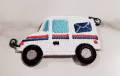 NEW Arrival, "Postal Worker" Essential Patch, Patches for Masks, Small Iron-on Embroidered, Size 2.5", Cute Postal Truck for Accessories