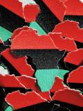 NEW, "Pan-African Flag" Iron-On 100% Embroidered Afrocentric Patch; Juneteenth, Marcus Garvey, Unia Flag, Red, Green, and Black, 3.5" Length
