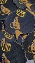 NEW "Crowned Queen" 4" Iron-On Patch, Embroidered Afrocentric Patch; Cute Applique for Clothing & Accessories, Small Patch