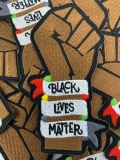 Black Lives Matter Fist, Exclusive Afrocentric Patch, BLM, Size 3", Iron-on Patch, Conscious Gifts, Juneteenth, 100% Embroidered Applique
