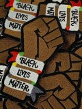 Black Lives Matter Fist, Exclusive Afrocentric Patch, BLM, Size 3", Iron-on Patch, Conscious Gifts, Juneteenth, 100% Embroidered Applique