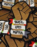 Black Lives Matter Fist, Exclusive Afrocentric Patch, BLM, Size 3", Iron-on Patch, Conscious Gifts, Juneteenth, 100% Embroidered Applique