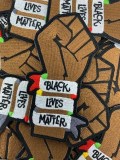 Black Lives Matter Fist, Exclusive Afrocentric Patch, BLM, Size 3", Iron-on Patch, Conscious Gifts, Juneteenth, 100% Embroidered Applique