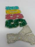NEW "Bossy" Rhinestone, Colorful Patch with Adhesive Backing, Bling Applique Size 9", Czech Rhinestones, DIY Craft Supplies
