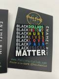 NEW Arrival, ENAMEL Pin "Black Matters" Exclusive, African-American BLM Enamel Pin, Size 2", w/Butterfly Clutch| Socially Conscious Gifts