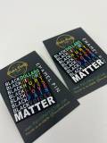 NEW Arrival, ENAMEL Pin "Black Matters" Exclusive, African-American BLM Enamel Pin, Size 2", w/Butterfly Clutch| Socially Conscious Gifts