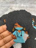 New, "Cute N' Sassy Nurse" w/Clipboard (Small Patch), 100% Embroidery, Size 3.5" Iron-on Exclusive Applique, Jacket Patch, Patch for CR O CS