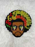 One-of-a-kind, 1865 Juneteenth 1-pc Iron-On "Afro King" Patch; Juneteenth Accessories for Clothing, Large Jacket Patch, Limited Edition