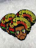 One-of-a-kind, 1865 Juneteenth 1-pc Iron-On "Afro King" Patch; Juneteenth Accessories for Clothing, Large Jacket Patch, Limited Edition