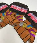 New, "Protect Your Peace" Sequins, Embroidery, & Satin, 6" Patch, Iron-on Exclusive Applique, Large Back Patch, Sequins Patch, Jacket Patch