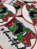 NEW Arrival, Sequins "Black Is Beautiful" Custom Patch (iron-on) 4'' Patch for Denim Jacket, Shirts, Hoodies, Camo, and More, DIY