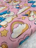 NEW,"Unicorn Balloons", 100% Ribbed Cotton Fabric, Boutique Fabric,Custom Made Kids Fabric for Masks, Accessories,Bedding & More, 1 Yard