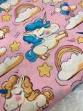 NEW,"Unicorn Balloons", 100% Ribbed Cotton Fabric, Boutique Fabric,Custom Made Kids Fabric for Masks, Accessories,Bedding & More, 1 Yard