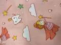 NEW "Tooth Fairy", 100% Ribbed Cotton Fabric, Boutique Fabric, Custom Made Kids Fabric for Masks, Accessories, Bedding & More, 1 Yard