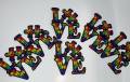 New, Autism Awareness "Love" Puzzle Piece Patch, Size 4" Embroidered Patch, 1-pc, Iron or Sew-on, Patch for Jacket or Vest