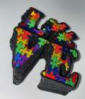 New, Autism Awareness "Love" Puzzle Piece Patch, Size 4" Embroidered Patch, 1-pc, Iron or Sew-on, Patch for Jacket or Vest