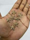 NEW, Hotfix Gold BLING Stars, 100 Pcs, 20mm, (One Size) Gold, Great for Denim, Sweaters, Camo Jackets, Belts, Bags, Shoes, Crafts,+ MORE!