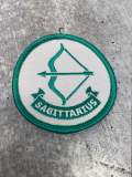 NEW, Fun, Vintage "Sagittarius" Astrology Iron-On Patch, Embroidered Zodiac Signs, 1Pc., 3 Inch