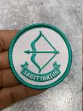 NEW, Fun, Vintage "Sagittarius" Astrology Iron-On Patch, Embroidered Zodiac Signs, 1Pc., 3 Inch