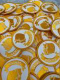 NEW, Fun, Vintage "Gemini" Astrology Iron-On Patch, Embroidered Zodiac Signs, 1 Pc., 3 inch