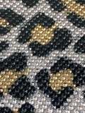 Pink w/Gold Cheetah Print,Hot-fix Rhinestone Sheet for Blinging Clothes, Shoes, Handbags, Mugs, Wine Glasses & More, 10" x 16.5" sz