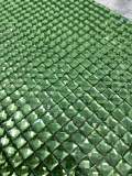 Glass "GREEN" Squares,Hot-fix Rhinestone Sheet for Blinging Clothes, Shoes, Handbags, Wine Glasses & More, 10" x 16.5" sz, 135 Squares