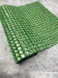 Glass "GREEN" Squares,Hot-fix Rhinestone Sheet for Blinging Clothes, Shoes, Handbags, Wine Glasses & More, 10" x 16.5" sz, 135 Squares