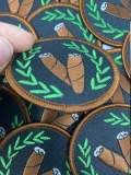 Cigar Lovers,"Cigar Badge" 1-pc, Smokers Gift, Cool Embroidered Patch, Circular, Size 3',  Iron-on, Patches for Men
