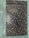 Pink w/Gold Cheetah Print,Hot-fix Rhinestone Sheet for Blinging Clothes, Shoes, Handbags, Mugs, Wine Glasses & More, 10" x 16.5" sz