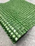 Glass "GREEN" Squares,Hot-fix Rhinestone Sheet for Blinging Clothes, Shoes, Handbags, Wine Glasses & More, 10" x 16.5" sz, 135 Squares