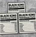 Popular Patch | CHENILLE "Black King Nutritional Facts" Patch, Iron or Sew-on Patch; Africa Patch, Patches for Men, Size 8.5", Varsity Patch