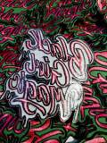 Pink & Green,"Drippin, Black Girl Magic" NEW Design, Iron-on Embroidered Patch, DIY Applique, Size 4", Cute Gift for Sorority Girl