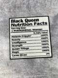 Popular Patch | Chenille "Black QUEEN Nutritional Facts" Patch, Iron or Sew-on Patch; Africa Patch, Patches for Jackets, Size 7"