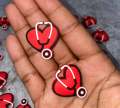 1-pc "Stethoscope" w/ Red Heart, Shoe Charm, Medical Charm; Nurse, Tech, Dr Charms for Crocs; Charm for Shoes & Bracelets, Healthcare Charms