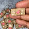 Exclusive 1-pc "Bandage w/ Heart" Medical Charm; Nurse and Dr Charms for Crocs; Cute Charm for Shoes and Silicone Bracelets, Healthcare Gift