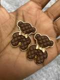 Exclusive, Chocolate "Bear" Tufted w/Gold Bow Charm, 1-pc Flatback Charm for CR O CS, Phone Cases, Sunglasses, Decor, and More! Size 2"