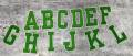 New,"GREEN/White" 3" Embroidered Letter w/Felt, Varsity Letter Patch, 1-pc, Iron-on Backing, Choose Your Letter, A-Z Letters, DIY Letters,
