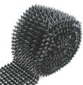 1-Yard, DIY Spikes, Studded Mesh, Sew, or Glue on, Pointed Spikes/Studs, Cone Flatback, Punk Rock Trim, Mesh Studs, Beaded Craft Supplies