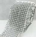 1-Yard, DIY Spikes, Studded Mesh, Sew, or Glue on, Pointed Spikes/Studs, Cone Flatback, Punk Rock Trim, Mesh Studs, Beaded Craft Supplies