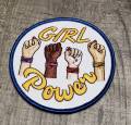 Exclusive: "Girl Power Fist" Female Empowerment Patch, Feminist Fist Patch, All Skintones Colorful Iron-on Patch; DIY Patch, Size 3", 1-pc
