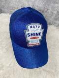 New, Blue, "Mayo Light Shine" Messy Bun/Ponytail Hat, Glitter Hat, Bad Hair Day Hat, Gift for Her, Fashion Hat, Inspirational Gifts for Her