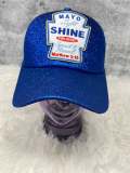 New, Blue, "Mayo Light Shine" Messy Bun/Ponytail Hat, Glitter Hat, Bad Hair Day Hat, Gift for Her, Fashion Hat, Inspirational Gifts for Her