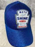 New, Blue, "Mayo Light Shine" Messy Bun/Ponytail Hat, Glitter Hat, Bad Hair Day Hat, Gift for Her, Fashion Hat, Inspirational Gifts for Her