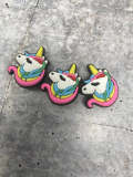 Colorful "Unicorn" Pink/Green/Blue/Yellow Charm for Crocs; Symbolic Statement Charms for Clogs;  Cute Charm for Shoes and Silicone Bracelets