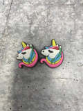 Colorful "Unicorn" Pink/Green/Blue/Yellow Charm for Crocs; Symbolic Statement Charms for Clogs;  Cute Charm for Shoes and Silicone Bracelets