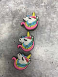 Colorful "Unicorn" Pink/Green/Blue/Yellow Charm for Crocs; Symbolic Statement Charms for Clogs;  Cute Charm for Shoes and Silicone Bracelets