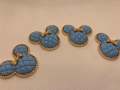Light Blue Charm, Cute "Mouse Ears" Tufted w/Gold Bow, 1-pc Flatback Charm for CR OCS, Phone Cases, Sunglasses, Decor, and More! Size 2"