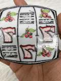 Lucky 7 Casino & Slot Machine Patch, Size 3.5", 1-pc, Iron-on Applique for Clothing, Hats, Shoes, Cool Gift Idea for Gambling, Jackpot Patch