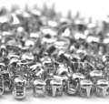 Bulk: Sparkling Crystal "Rhinestone" Rivets + Pins,(6oz JAR) for Pearl Setting Machine, Clothing Decoration, Great For Denim, Fabric, Shoes
